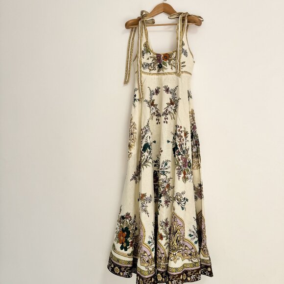 Alemais Antoinette Ballet Linen Midi Dress - Picture 5 of 14